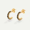 PENDIENTES ICE BLACK GOLD