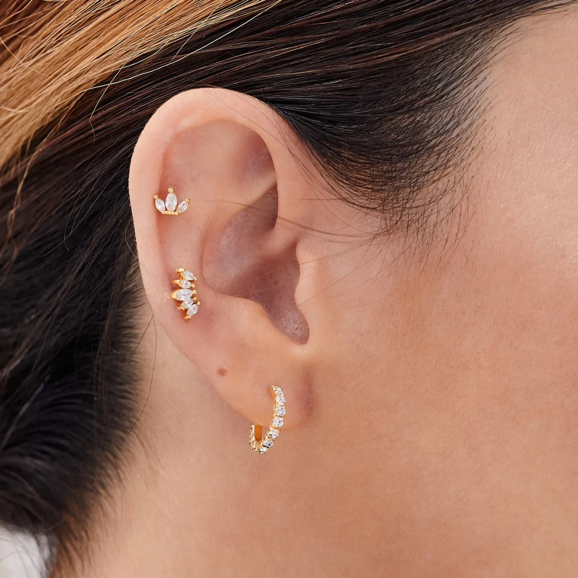 PENDIENTES ICE GOLD