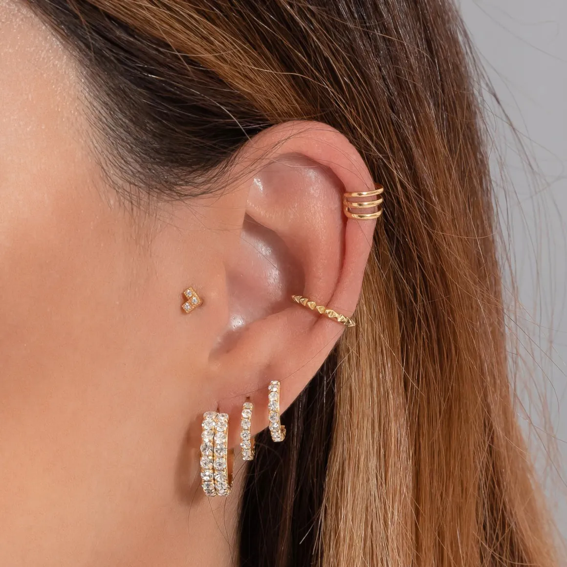 PENDIENTES ICE GOLD