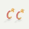 PENDIENTES ICE PINK GOLD