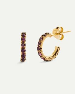 PENDIENTES ICE PURPLE GOLD