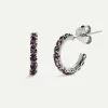 PENDIENTES ICE PURPLE SILVER