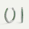 PENDIENTES IRINA GREEN SILVER