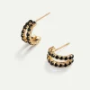 PENDIENTES IVU BLACK GOLD