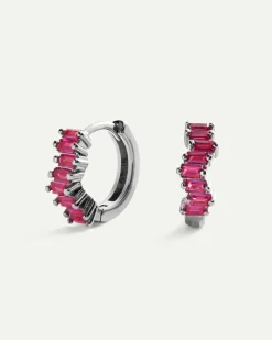 PENDIENTES LAIS PINK SILVER