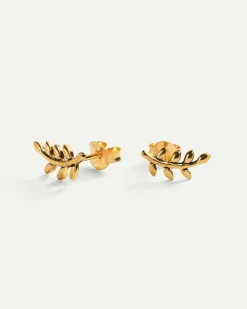 PENDIENTES LEAVES MINI GOLD