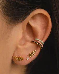 PENDIENTES LEAVES MINI GOLD