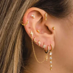 PENDIENTES LIGHTNING GOLD
