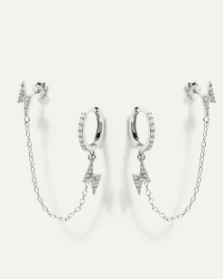 PENDIENTES LIGHTNING SILVER