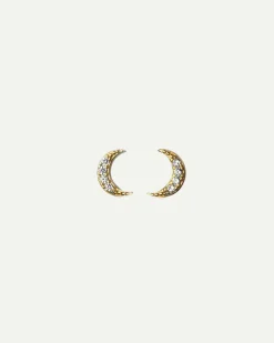 PENDIENTES MOON MINI BRIGHT GOLD