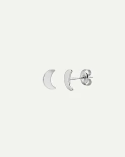 PENDIENTES MOON SILVER