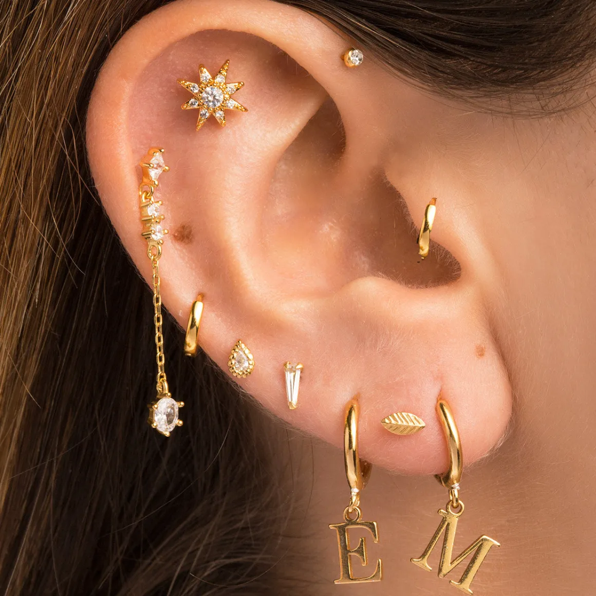 PENDIENTES NAME GOLD