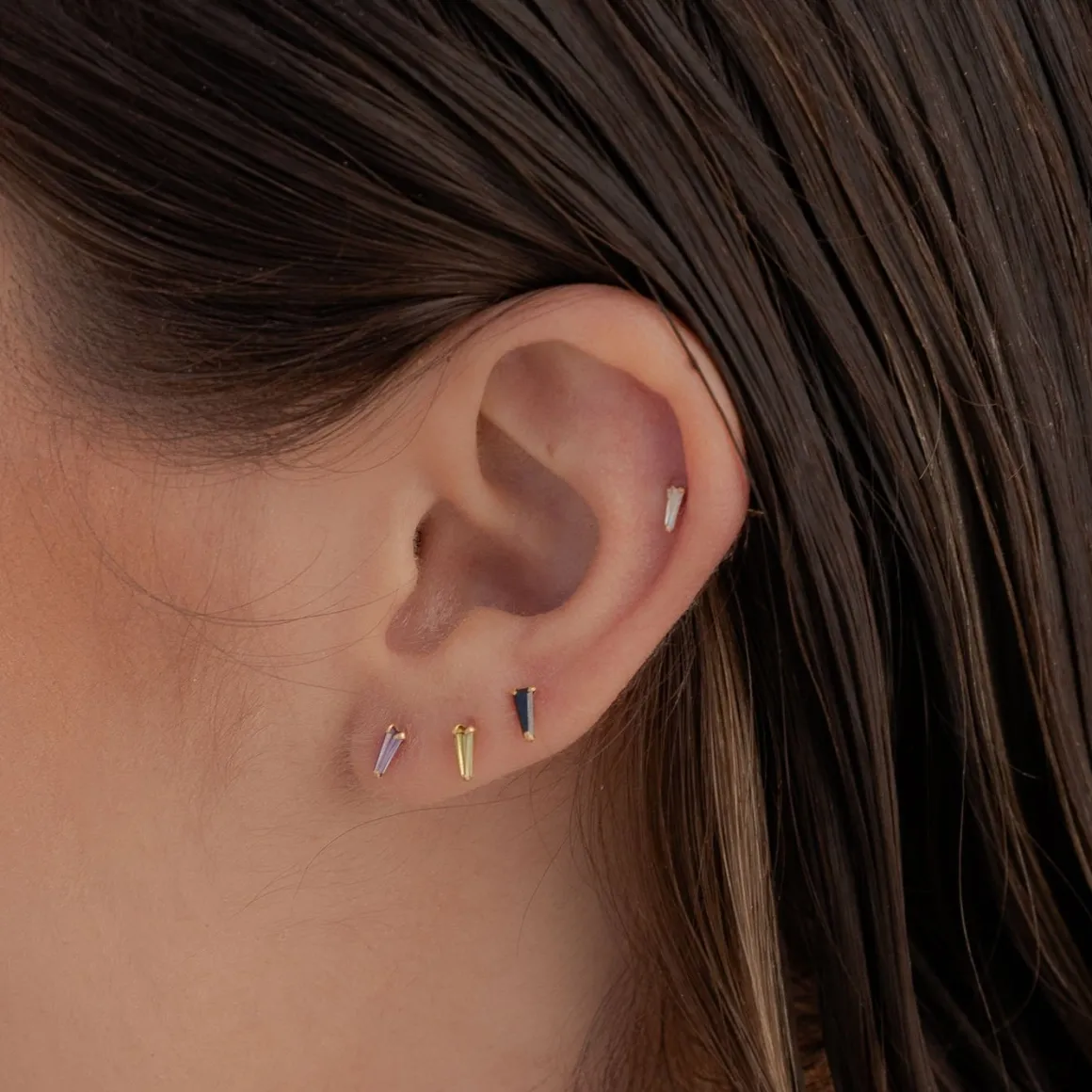 PENDIENTES NIB MINI BLACK GOLD