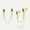 PENDIENTES NORA CHAIN GOLD
