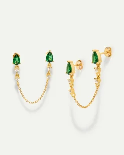 PENDIENTES NORA CHAIN GOLD