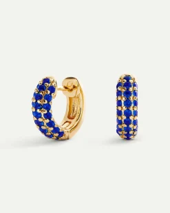 PENDIENTES NOVA BLUE GOLD
