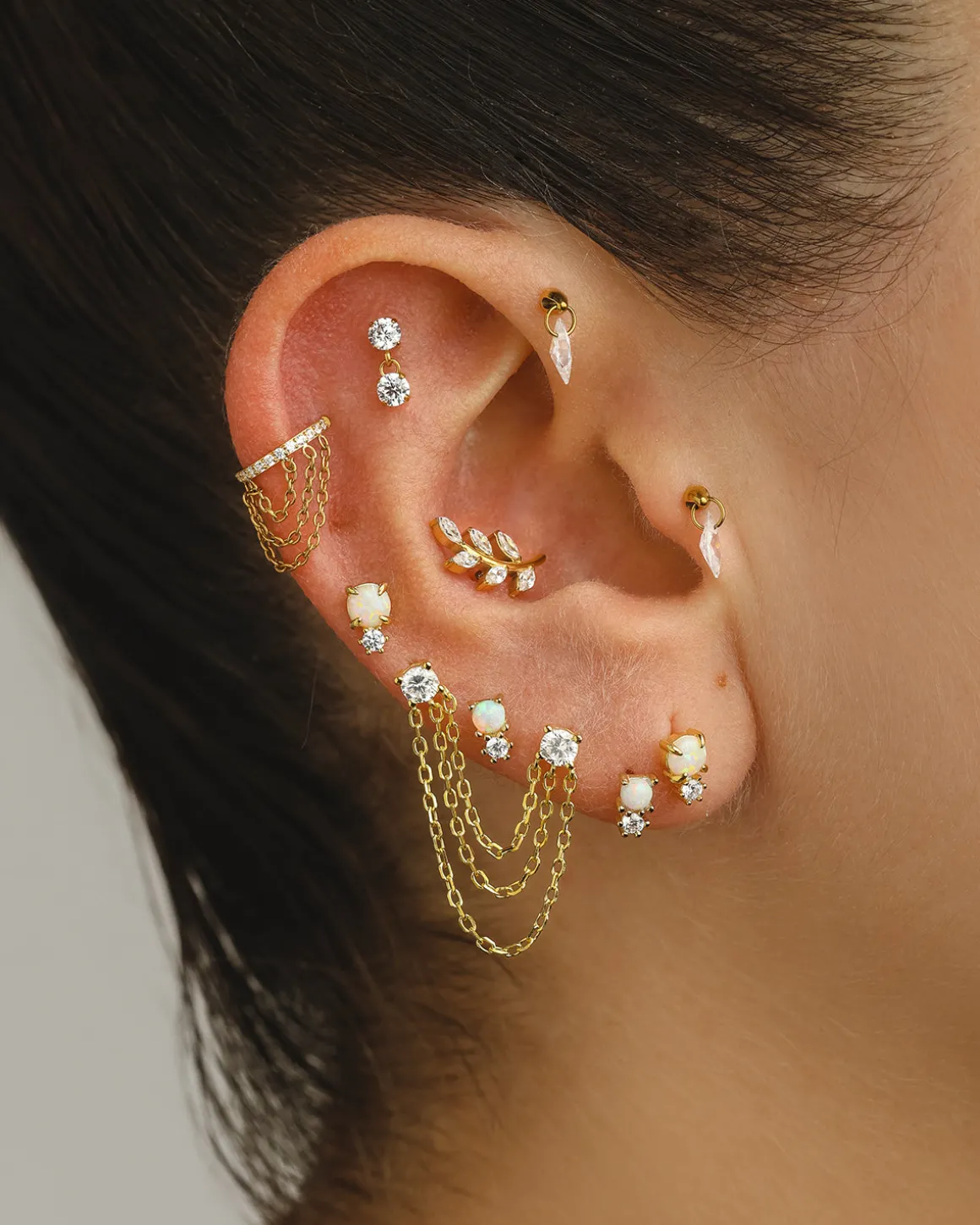 PENDIENTES OPAL MINI SILVER
