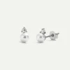 PENDIENTES PEARL MINI BRIGHT SILVER