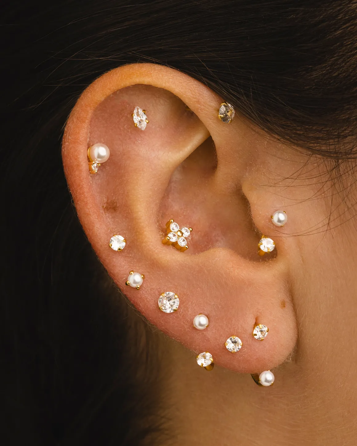 PENDIENTES PEARL MINI BRIGHT SILVER