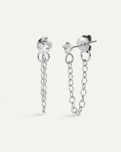 PENDIENTES PRINCESS CHAIN SILVER