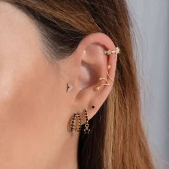 PENDIENTES PRINCESS S BLACK GOLD