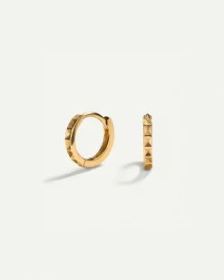 PENDIENTES ROCK MINI GOLD