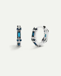 PENDIENTES SARIN BLUE SILVER