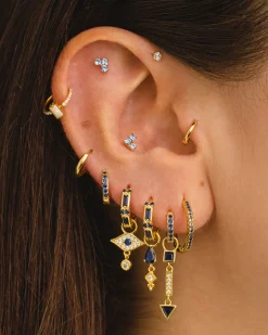 PENDIENTES SARIN BLUE SILVER