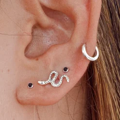 PENDIENTES SNAKE SILVER