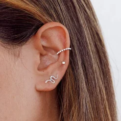 PENDIENTES SNAKE SILVER