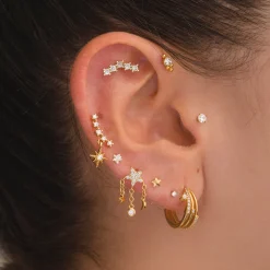 PENDIENTES STARS MINI GOLD