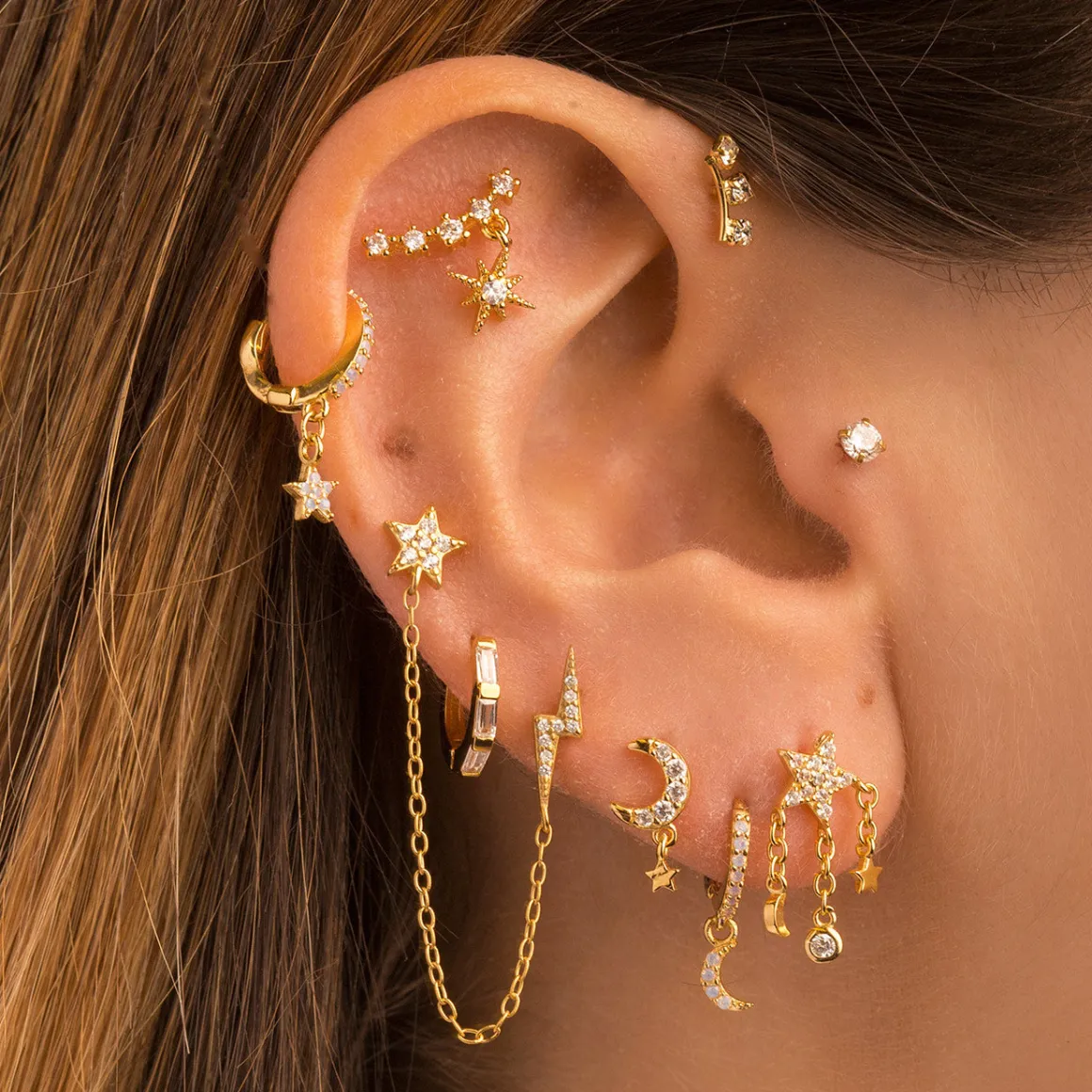 PENDIENTES SWIFT SILVER