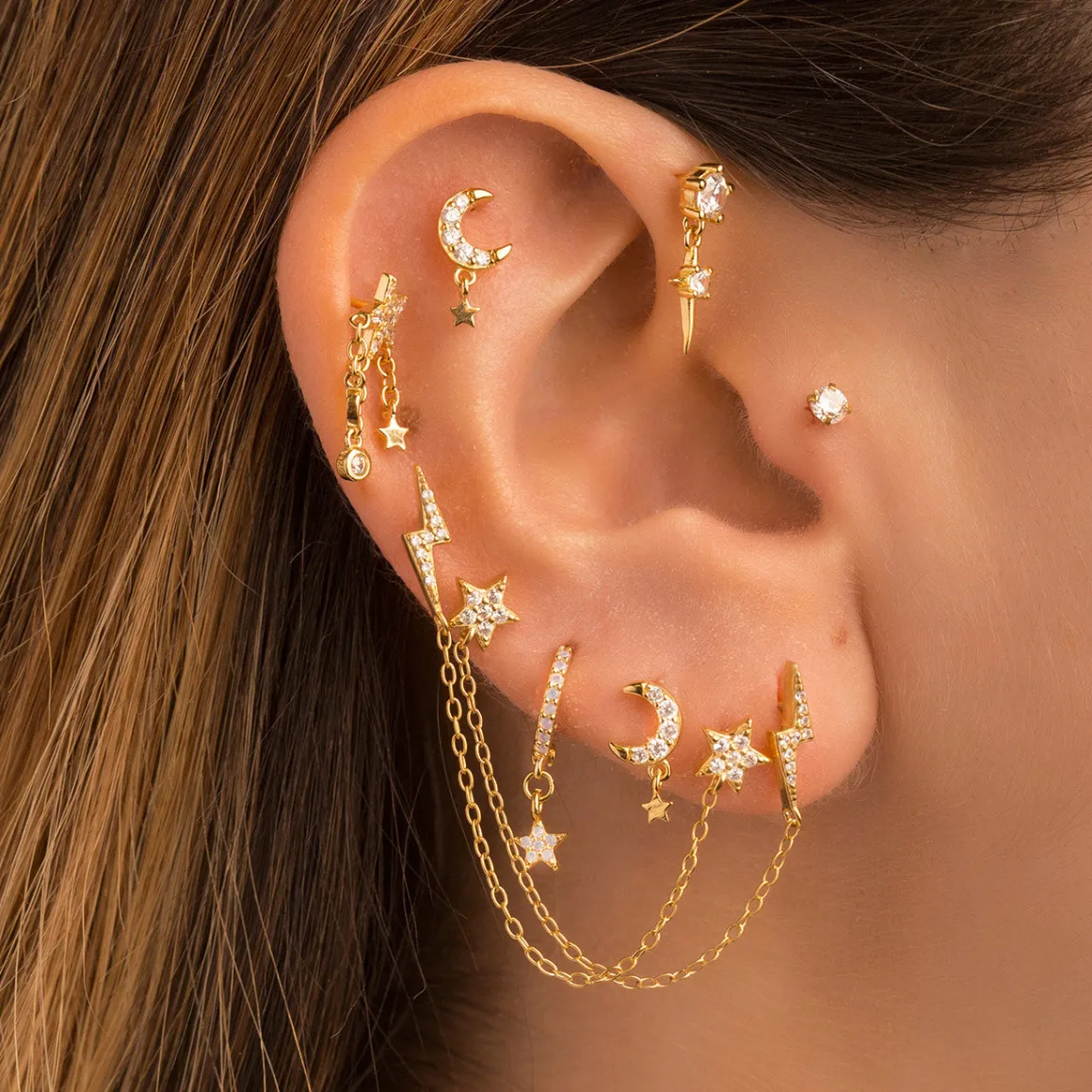 PENDIENTES TEA GOLD