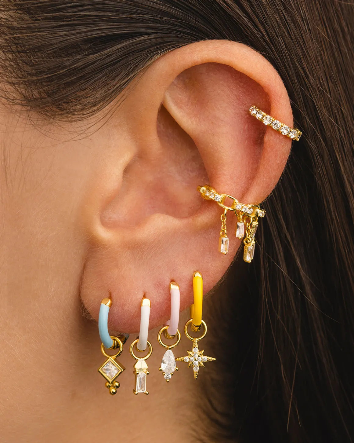 PENDIENTES VENUS YELLOW GOLD