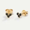 PENDIENTES VIRGO BLACK GOLD