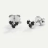 PENDIENTES VIRGO BLACK SILVER