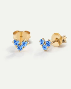 PENDIENTES VIRGO BLUE GOLD