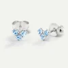 PENDIENTES VIRGO BLUE LIGHT SILVER