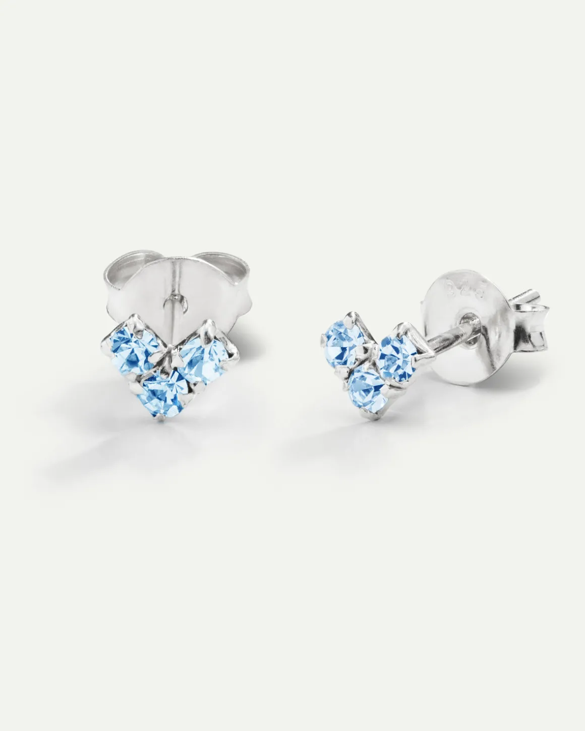 PENDIENTES VIRGO BLUE LIGHT SILVER