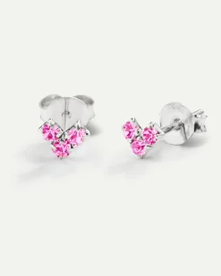PENDIENTES VIRGO PINK SILVER