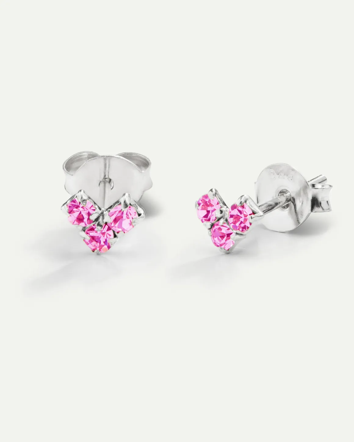 PENDIENTES VIRGO PINK SILVER