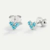 PENDIENTES VIRGO TURKIS SILVER
