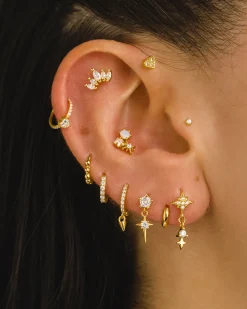 PIERCING HEARTS BRIGHT GOLD