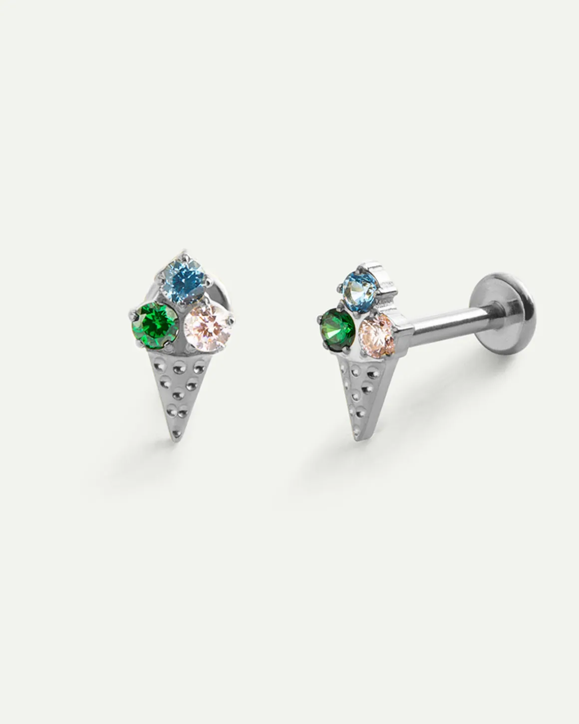 PIERCING ICE CREAM SILVER