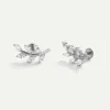 PIERCING LEAVES BRIGHT SILVER