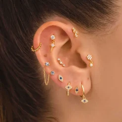 PIERCING LOOP BALLS GOLD