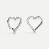 PIERCING LOOP HEART BRIGHT SILVER