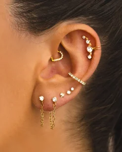 PIERCING LOOP HEART BRIGHT SILVER