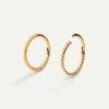 PIERCING LOOP L TWIST GOLD
