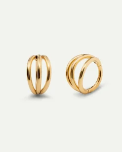 PIERCING LOOP TRIPLE GOLD